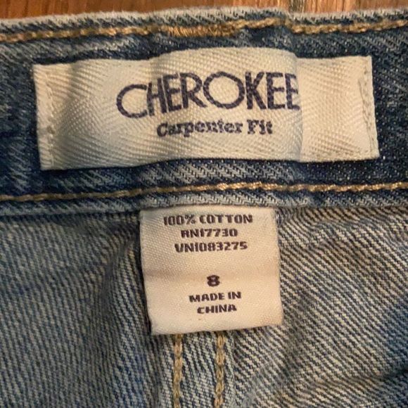 Cherokee boy’s size 8 denim carpenter shorts - Picture 4 of 5